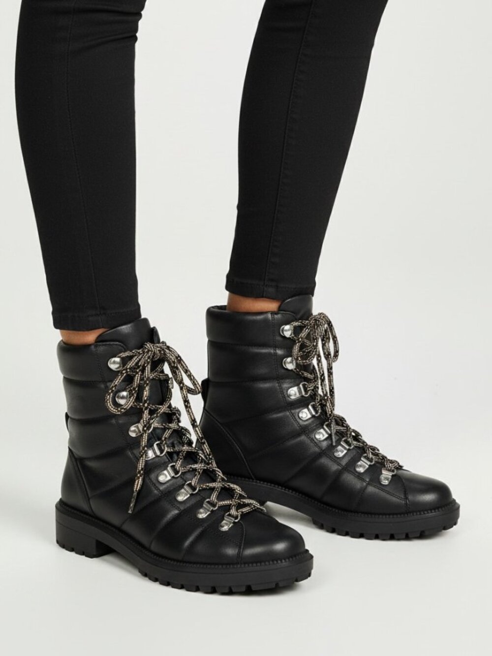 Aquatalia LEIA Nappa Leather Zip Tie Bootie In Black   Sz: 6